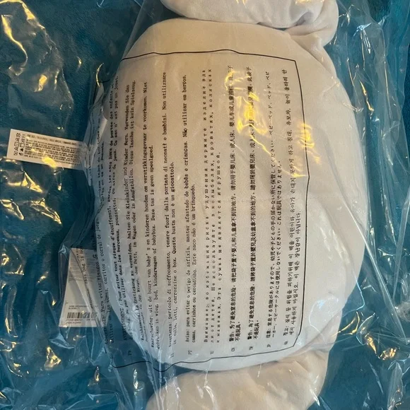 Cinnamoroll Hello Kitty Sanrio White Plush Pillow Pink and Blue Accents NWT - Picture 7 of 8